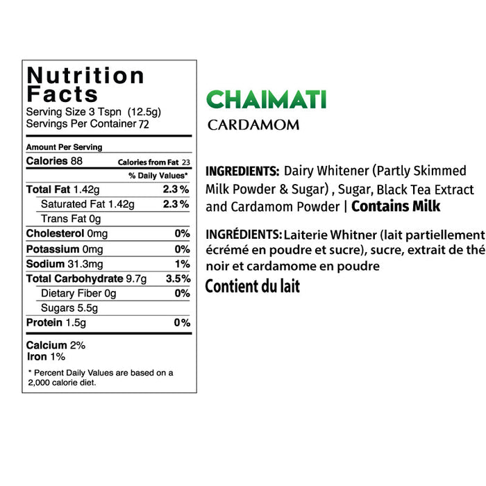 ChaiMati - Cardamom Chai Latte - Powdered Instant Tea Premix-3