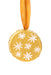 Small Gold Drum Ornament with Snowflakes - Culture Kraze Marketplace.com