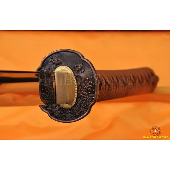Hand forged Japanese Sea Bird sword AISI 1060 high carbon steel full tang blade - Culture Kraze Marketplace.com