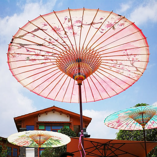 Rainproof Sunshade Large Umbrella Outdoor Ancient Chinese Oil Paper Big Garden Umbrella - Culture Kraze Marketplace.com
