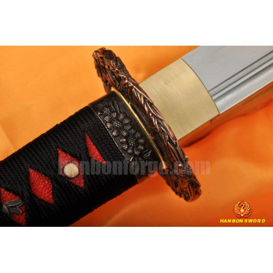 Fully Hand Forged Japanese Samurai Sword KATANA Full Tang Oil Quenched Blade - Culture Kraze Marketplace.com