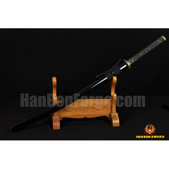 Fully Hand Forged Damascus Steel Clay Tempered Blade IRON Koshiare KATANA Japanese Samurai Sword
