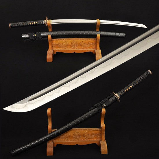Clay Tempered Samurai KATANA Japanese Sword Damascus Folded Steel Blade Traditional Handmade - Culture Kraze Marketplace.com