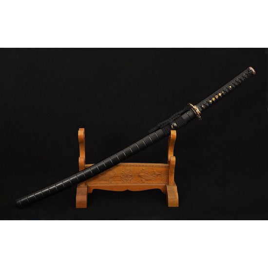 Clay Tempered Samurai KATANA Japanese Sword Damascus Folded Steel Blade Traditional Handmade - Culture Kraze Marketplace.com
