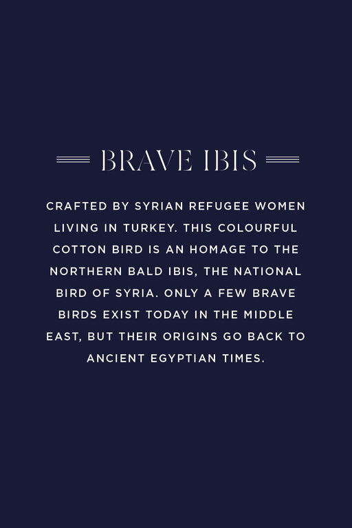 MADE51 Brave Ibis Ornament, Crafted by Syrian Refugee Women in Turkey - Culture Kraze Marketplace.com