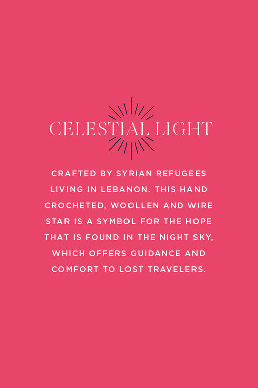 MADE51 Celestial Light Ornament, Crafted by Syrian Refugees in Lebanon - Culture Kraze Marketplace.com