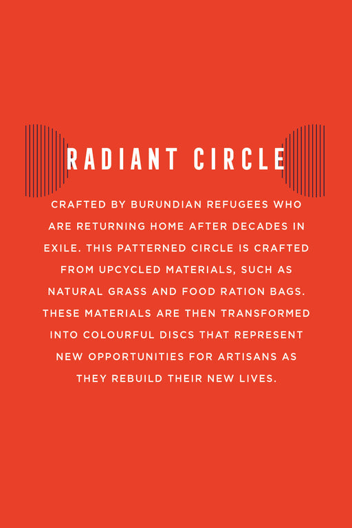 MADE51 Radiant Circle Ornament, Crafted by Returning Exiled Burundian Refugees - Culture Kraze Marketplace.com