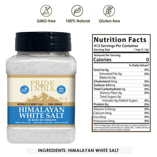 Himalayan White Rock Salt - Fine Grind-1