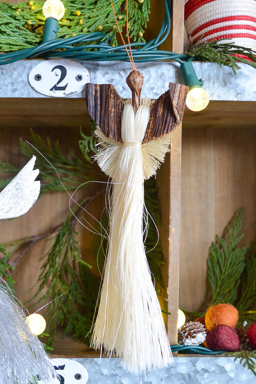 Sisal Angel Holiday Ornament - Culture Kraze Marketplace.com
