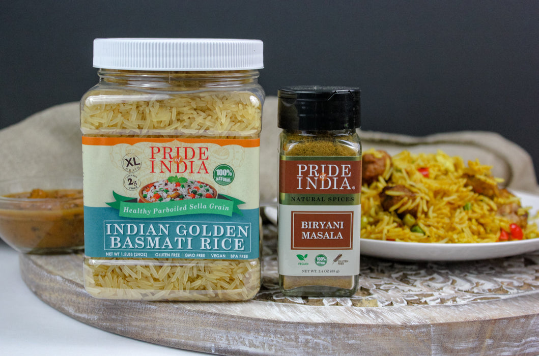Extra Long Indian Golden Basmati Rice - Healthy Parboiled Sella Grain Jar-2