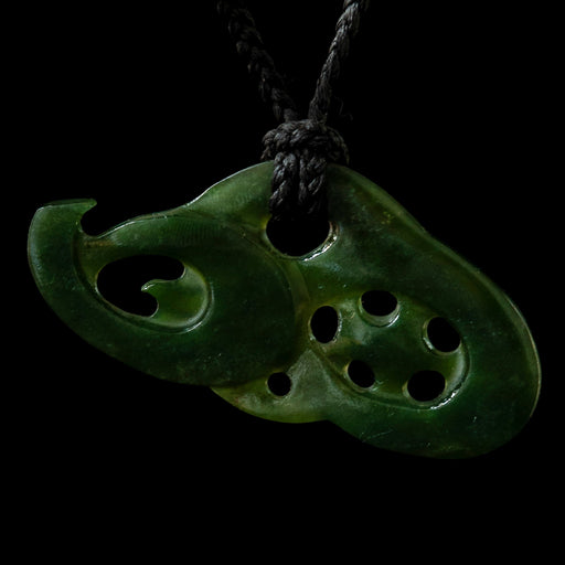 Freeform Jade Manaia, handcrafted pendant - Culture Kraze Marketplace.com