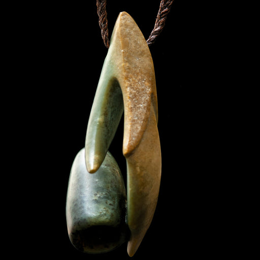Stylised Jade Seed Pod Koauau - Flute,  handcrafted pendant, instrument - Culture Kraze Marketplace.com