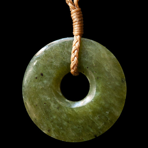 Kopae, Pi Disc  handcrafted jade pendant by Alex Sands - Culture Kraze Marketplace.com