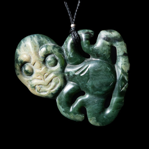 Medium Hei Tiki, handcrafted jade form by Al Brown - wrong image - Culture Kraze Marketplace.com