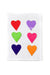 Recycled Metal Hearts Aligned Note Card - Culture Kraze Marketplace.com