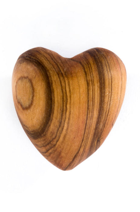 Hand Carved Wild Olive Wood Hearts - Culture Kraze Marketplace.com
