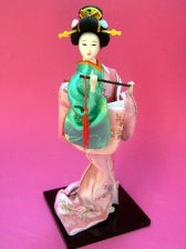 Japanese Traditional Geisha  12" Dolls with Flute - Culture Kraze Marketplace.com
