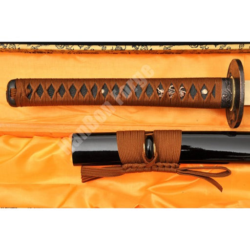 Japanese KATANA Sword Hand Forged 1060 High Carbon Steel Blade Samurai Sword With Alloy Tsuba - Culture Kraze Marketplace.com