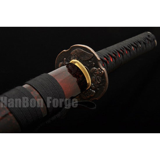 Japanese KATANA Sword Hand Forged 1060 High Carbon Steel Blade Hand Polished Samurai Sword With Alloy Tsuba - Culture Kraze Marketplace.com