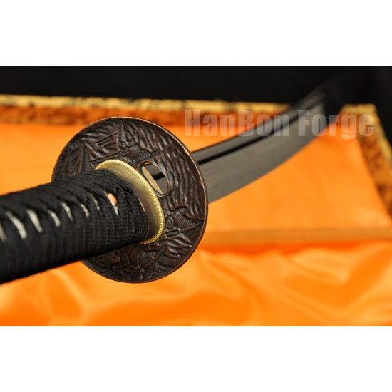 Japanese KATANA Sword Hand Forged 1060 High Carbon Steel Full Tang Blade Samurai Sword With Alloy Tsuba White Saya - Culture Kraze Marketplace.com