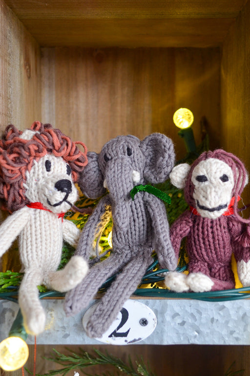 Kenana Knitters Hand-Knit Sock Monkey Ornament - Culture Kraze Marketplace.com