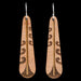 Wooden Piwakawaka Feather Earrings by Kristal Thompson (3 Sizes) - Culture Kraze Marketplace.com