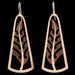 Wooden Silver Fern Earrings by Kristal Thompson (3 Sizes) - Culture Kraze Marketplace.com