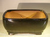 Black Ceramic Bonsai Pot - Rectangle  Professional Series  8.25" x 6.25" x 3.5" - Culture Kraze Marketplace.com