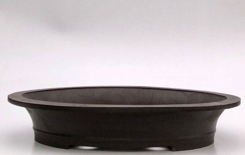 Brown Mica Bonsai Pot - Oval  23.0" x 16.0" x 5.0"OD 20.25" x 14.0" x 4.0" ID - Culture Kraze Marketplace.com