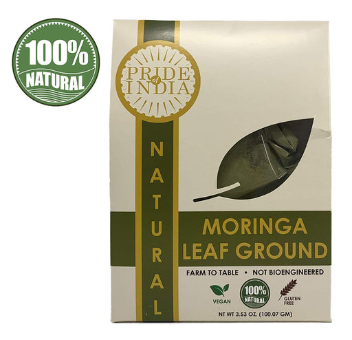 Premium Grade Pure & Raw Sun-dried Moringa Leaf Ground, (3.53oz - 100gm)-0