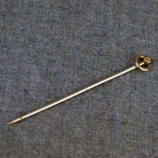 Bronze Polyhedral Headed Ring Pin