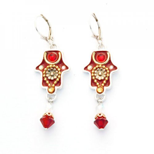 Oriental Hamsa Bead Earrings - Culture Kraze Marketplace.com