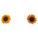 <center>Sunflower Gourd Earrings w/ Posts</br>Measures 1/2" tall x 1/2" wide</br>Handmade in Colombia</center>