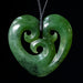 Koru Heart handcrafted jade pendant - Culture Kraze Marketplace.com