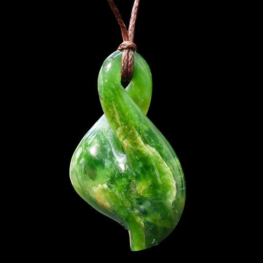 Jade Twist, handcrafted pendant - Culture Kraze Marketplace.com