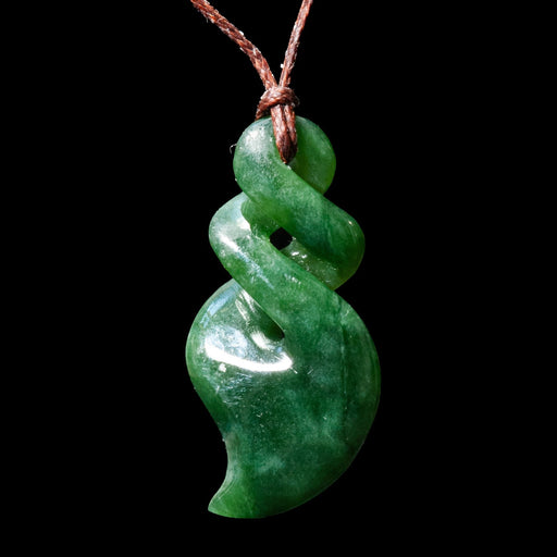 Jade Double Twist, handcrafted pendant - Culture Kraze Marketplace.com