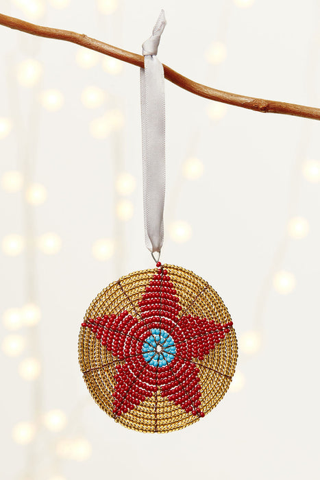 MADE51 Blossom of Hope Ornament, Crafted by Artisans in South Sudan - Culture Kraze Marketplace.com