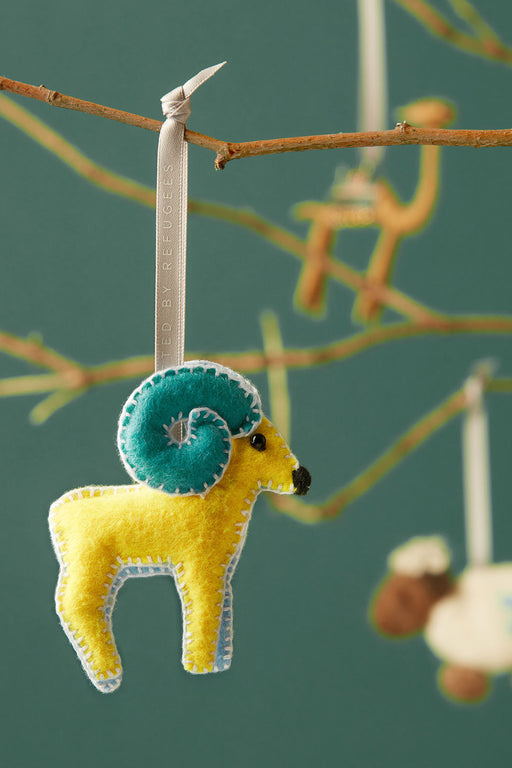 MADE51 Bold Ram Ornament, Crafted by Afghan Refugees in Malaysia - Culture Kraze Marketplace.com
