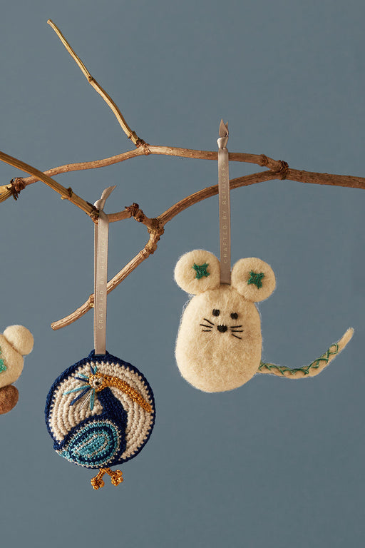 MADE51 Quiet Mouse Ornament, Crafted by Armenian Refugees from Syria - Culture Kraze Marketplace.com