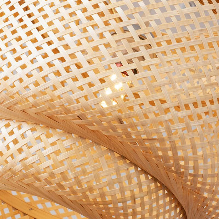 Hand-Woven Bamboo Chandelier Asian Style Ceiling Light Chandelier - Culture Kraze Marketplace.com