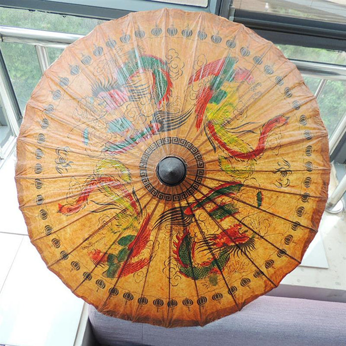 Hand-painted Chinese Oil Paper Decorative Parasol Umbrellas for Decor and Media Prop - Culture Kraze Marketplace.com