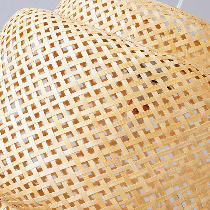 Hand-Woven Bamboo Chandelier Asian Style Ceiling Light Chandelier - Culture Kraze Marketplace.com