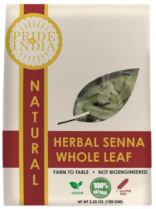 Natural Indian Senna Herb Leaf, 3.53oz (100gm) Pack-0