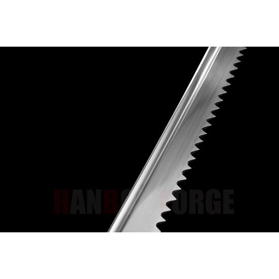 Serrated Blade Japanese KATANA Samurai Sword Handmade 1060 Steel Blade - Culture Kraze Marketplace.com