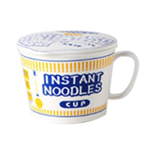 Ceramic Instant Noodle Ramen Cup Bowls With Cover - Culture Kraze Marketplace.com