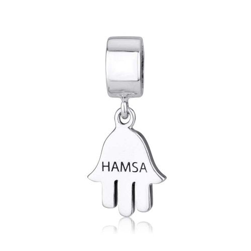 Sterling Silver Hamsa Charm - Culture Kraze Marketplace.com