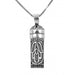 Sterling Silver Necklace with Mezuzah and Scroll Pendant Ha'Esh Sheli - My Fire & Hamsa - Culture Kraze Marketplace.com
