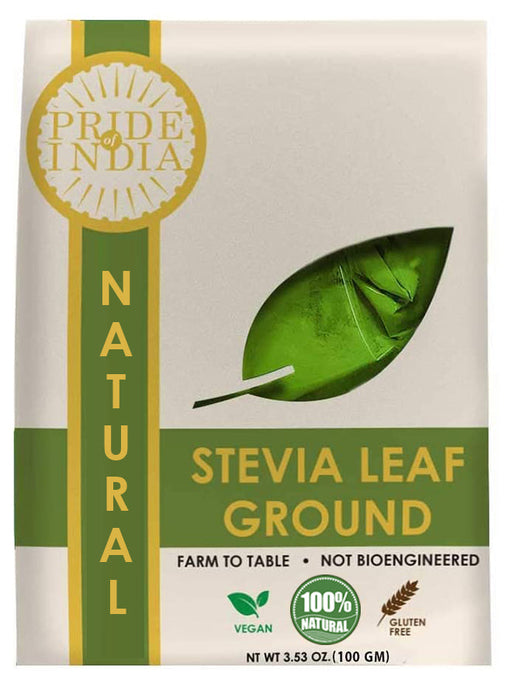Natural Stevia Leaf Ground, 3.5oz (100gm) Pack-0