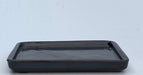 Black Ceramic Humidity / Drip Tray - Rectangle 7.25" x 5.5" x .5"OD 6.5" x 5.0" x .25" ID - Culture Kraze Marketplace.com