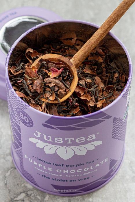 JusTea Purple Chocolate Loose Leaf Tea - Culture Kraze Marketplace.com